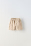 Linen blend bermuda shorts