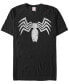 Фото #1 товара Marvel Men's Venom Distressed Venom Chest Logo Short Sleeve T-Shirt