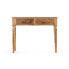 Фото #3 товара Журнальный столик Gift Decor Мебель для прихожей с 2 ящиками Коричневый Древесина манго 98 x 77 x 42 cm Листья