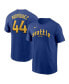 Фото #1 товара Nike Men's Julio Rodríguez Royal Seattle Mariners City Connect Fuse Name Number T-Shirt