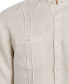 Фото #3 товара Men's Regular-Fit Banded Collar Popover Linen Shirt
