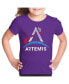 Child NASA Artemis Logo - Girl's Word Art T-Shirt