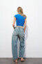 Trf baggy balloon mid-rise jeans