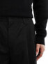 COLLUSION wide leg tailored trouser in black