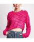 ფოტო #1 პროდუქტის Women's Kate Cropped Sweater