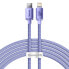 Фото #1 товара Kabel przewód do szybkiego ładowania i transferu danych USB-C Iphone Lightning 20W 2m fioletowy