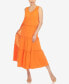 Women's Scoop Neck Tiered Midi Dress