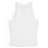 Puma Classics Ribbed Slim Crew Neck Tank Top Womens White Casual Athletic 62437