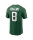 ფოტო #2 პროდუქტის Men's Aaron Rodgers Green New York Jets Player Name and Number T-shirt