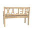 Фото #5 товара Скамья DKD Home Decor Relax 120 x 44 x 87 cm Натуральный древесина кипариса Алюминий