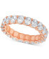 ფოტო #2 პროდუქტის Diamond Oval-Cut Eternity Band (5 ct. t.w.) in Platinum or 14k Gold