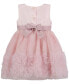 ფოტო #4 პროდუქტის Baby Girls Fit-and-Flare Embroidered Dress with Rosettes