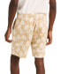 Фото #2 товара Men's 8.5" Linen Blend Flat Front Palm Tree Graphic Deck Shorts
