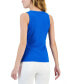 Фото #4 товара Women's Ribbed Crewneck Tank, Created for Macy's