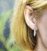 Round silver earrings AGUP1177