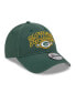 Фото #2 товара Men's Green Green Bay Packers Outline 9FORTY Snapback Hat