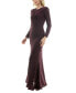 ფოტო #3 პროდუქტის Women's Embellished Twist-Front Gown