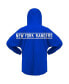 Women's Blue New York Rangers Jersey Lace-Up V-Neck Long Sleeve Hoodie T-shirt