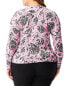 Nic+Zoe Plus Petal Dot Femme Sleeve Sweater Women's 2X