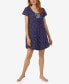 ფოტო #1 პროდუქტის Women's Cap Sleeve Sleepshirt Nightgown