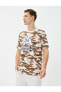 Фото #1 товара Футболка Koton Camo Bike Collar Short Sleeve