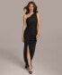 Фото #1 товара Donna Karan Women's Chain-Trim Ruched Gown