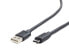 Кабель/адаптер Gembird USB A - USB C 1.8 м, USB 2.0, черный