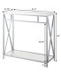 Фото #4 товара 31.5" Oxford Glass Hall Table with Shelf