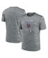 Фото #2 товара Men's Anthracite New York Mets Authentic Collection Velocity Practice Space-Dye Performance T-shirt