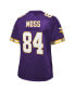 Фото #3 товара Women's Randy Moss Purple Minnesota Vikings Retired Player Replica Jersey