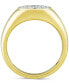 ფოტო #4 პროდუქტის Men's Lab Grown Diamond Cluster Ring (1 ct. t.w.) in 10k Gold