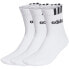 Фото #1 товара Adidas 3-Stripes Linear Half-Crew Cushioned 3p socks HT3437