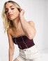 Фото #1 товара Monki tube top with seam detail in purple