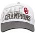 Фото #3 товара Men's White/Gray Oklahoma Sooners 2019 Big 12 Football Champions Locker Room Adjustable Hat