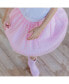 Фото #3 товара Little and Big Girls Pink Gingham Tutu Skirt