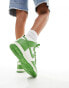 Фото #6 товара Nike Dunk high trainers in white and chlorophyll green