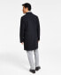 Фото #7 товара Men's Addison Wool-Blend Trim Fit Overcoat