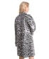 Women's Zebra-Print Balmacan Trench Coat
