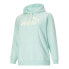 Фото #3 товара Puma Ess Logo Pullover Hoodie Plus Womens Size 1X Casual Athletic Outerwear 846