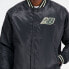 New Balance Men's Athletics Varsity Satin Bomber Jacket L - фото #5