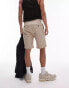 Topman slim chino shorts in stone Серый, W28 - фото #3