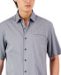 Фото #3 товара Men's Short-Sleeve Modern Stretch Dobby Shirt, Created for Macy's