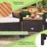 Фото #14 товара Набор садовой мебели costway 3tlg. Polyrattan Gartenmöbel