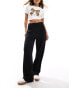 Vila smart wide leg trousers in black