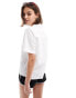 Levi's Joyce resort revere collar eyelet short sleeve shirt in white