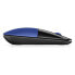 Wireless Mouse HP Z3700 Blue Black Monochrome