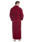 Men's Shawl Collar Full Ankle Length Fleece Bathrobe