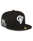 Фото #3 товара Men's Black Los Angeles Rams 1990 Pro Bowl Side Patch 59FIFTY Fitted Hat
