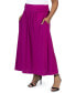 Фото #4 товара Plus Size Foldover Maxi Skirt With Pockets