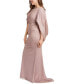 ფოტო #3 პროდუქტის Plus Size Galaxy Glitter Draped Gown